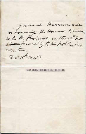 Lot #73 William Henry Harrison - Image 1