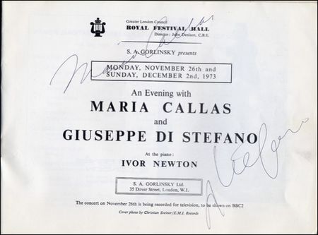 Lot #1267 Maria Callas and Giuseppe Di Stefano - Image 2