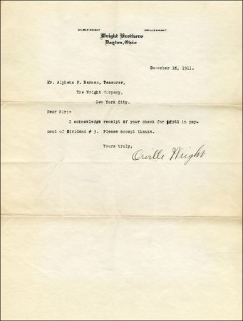 Lot #933 Orville and Wilbur Wright - Image 2