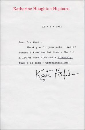 Lot #2055 Katharine Hepburn - Image 2