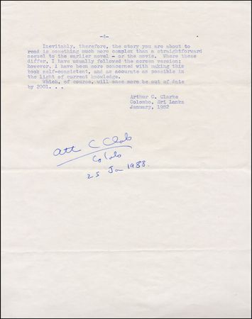 Lot #979 Arthur C. Clarke - Image 1