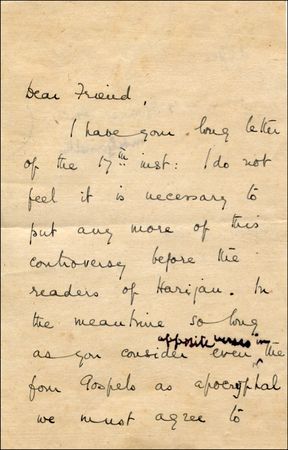 Lot #359 Mohandas Gandhi - Image 2