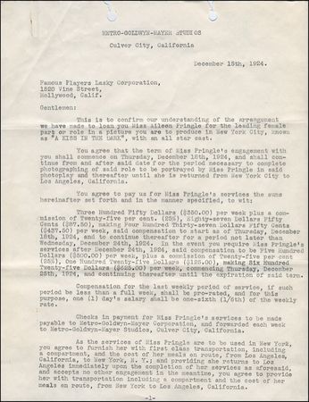 Lot #2579 Irving Thalberg - Image 1
