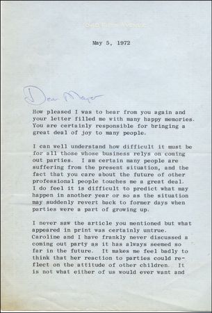 Lot #91 Jacqueline Kennedy - Image 1