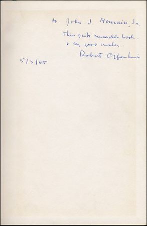 Lot #453 Robert Oppenheimer - Image 1