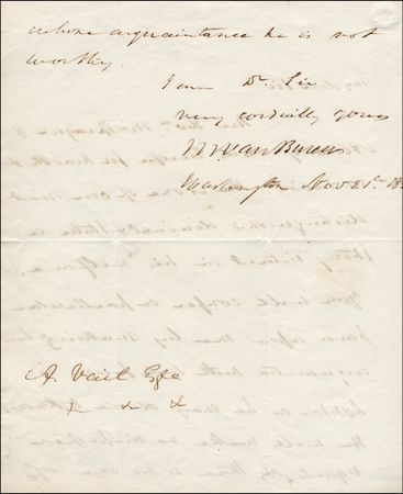 Lot #250 Martin Van Buren - Image 2