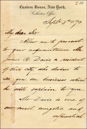 Lot #204 Chester A. Arthur - Image 1