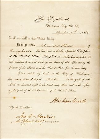 Lot #111 Abraham Lincoln - Image 1