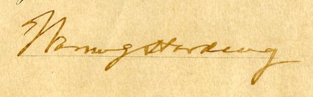 Lot #221 Warren G. Harding - Image 1