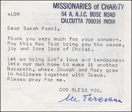 Lot #379  Mother Teresa - Image 2