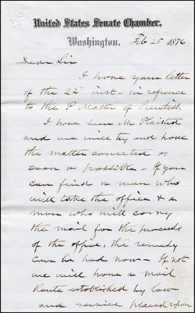 Lot #358  Lincoln Cabinet: Hamlin, Hannibal - Image 1