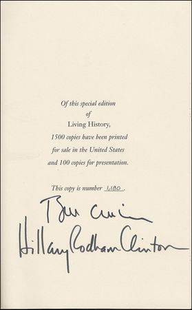 Lot #45 Bill and Hillary Clinton
