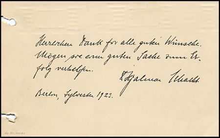 Lot #600 Hjalmar Schacht - Image 1
