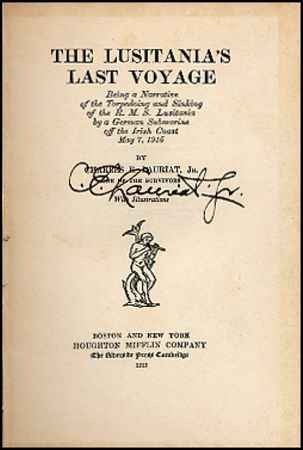 Lot #365  Lusitania: Lauriat, Charles - Image 1