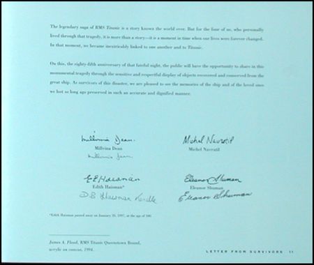 Lot #450  Titanic Survivors - Image 1
