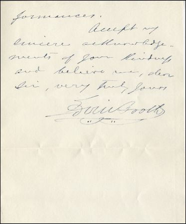 Lot #1489 Edwin Booth - Image 1