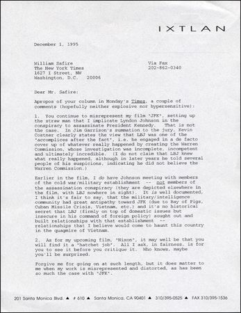 Lot #2533 Oliver Stone - Image 1