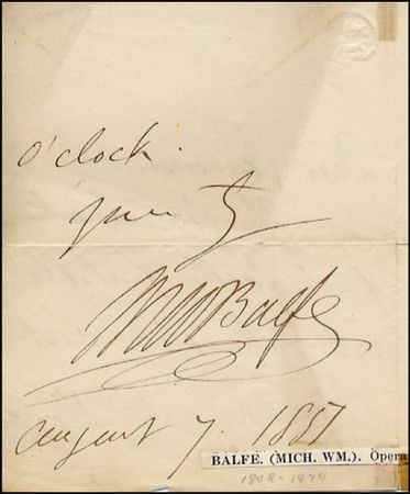 Lot #980 Michael W. Balfe - Image 2