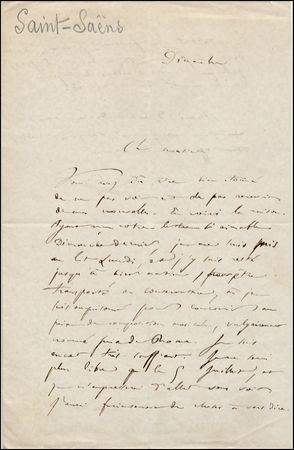 Lot #1270 Camille Saint-Saens - Image 1