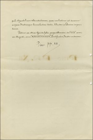 Lot #407  Pius XII - Image 1