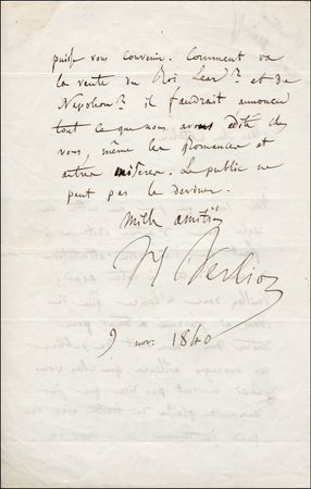 Lot #1028 Hector Berlioz - Image 1