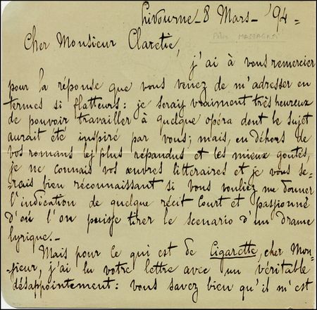 Lot #1190 Pietro Mascagni - Image 1