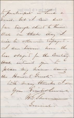 Lot #607 William T. Sherman - Image 2