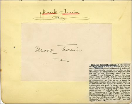 Lot #781 Samuel L. Clemens - Image 1