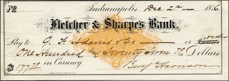 Lot #40 Benjamin Harrison