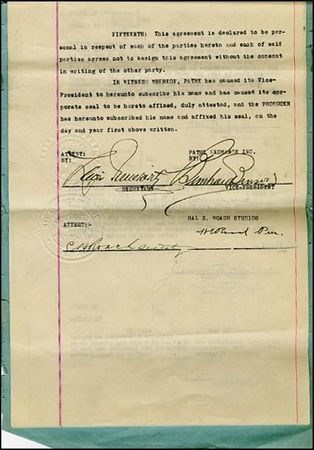 Lot #1306 Hal Roach - Image 2