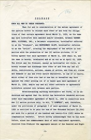 Lot #1120 Montgomery Clift - Image 3