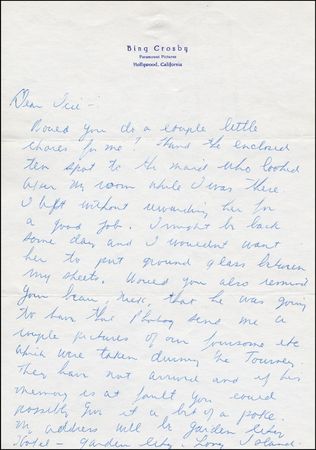 Lot #1136 Bing Crosby - Image 1