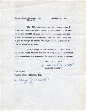 Lot #689 Dashiell Hammett - Image 1