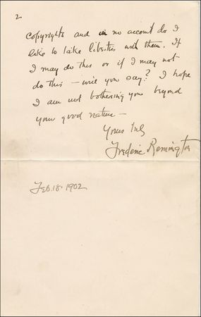 Lot #738 Frederic Remington - Image 2