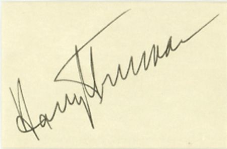 Lot #110 Harry S. Truman - Image 1