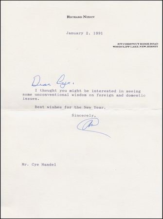 Lot #91 Richard, Pat and Julie Nixon - Image 2