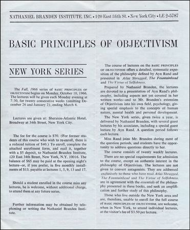 Lot #736 Ayn Rand - Image 1