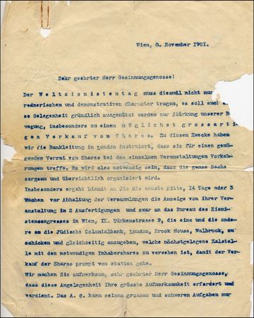 Lot #230 Theodore Herzl - Image 1