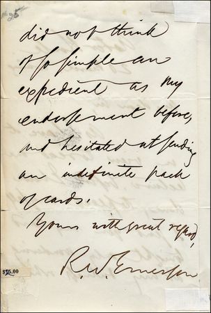 Lot #678 Ralph Waldo Emerson - Image 2