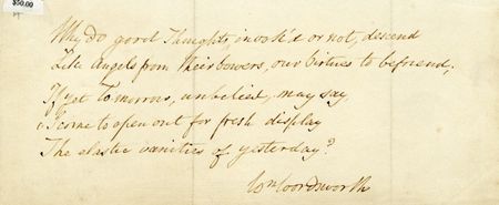 Lot #781 William Wordsworth - Image 1