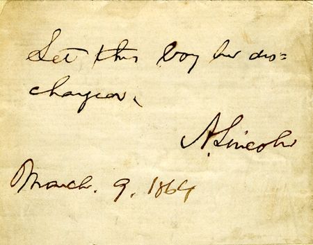 Lot #73 Abraham Lincoln - Image 1