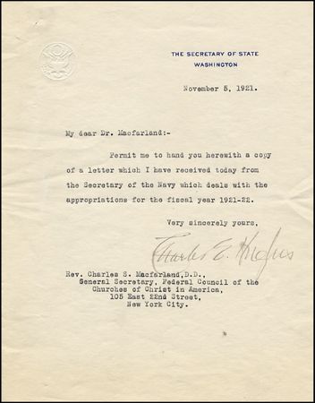 Lot #240 Charles Evans Hughes - Image 2