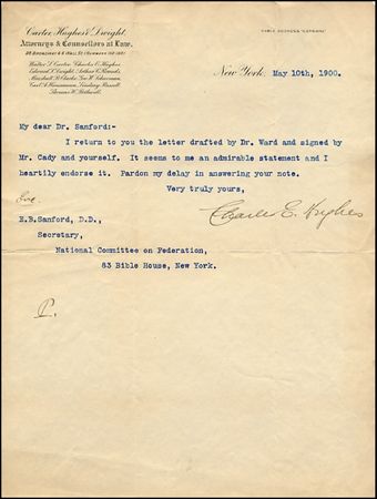 Lot #240 Charles Evans Hughes - Image 3