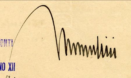 Lot #462 Benito Mussolini & Vittorio Emanuele III - Image 2