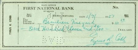 Lot #2219 Ty Cobb - Image 1