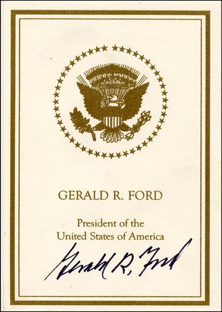 Lot #88 Richard Nixon and Gerald Ford - Image 2