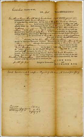Lot #187 Declaration of Independence: Smith, James - Image 1