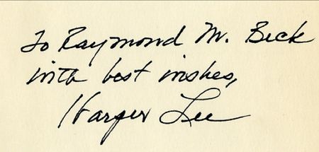 Lot #647 Harper Lee - Image 1