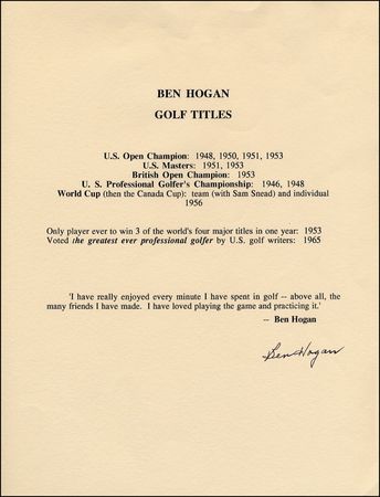 Lot #1925 Ben Hogan - Image 2
