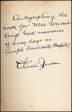 Lot #247 Chevalier Jackson - Image 1